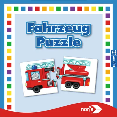 Produktbild von Noris Spiele Fahrzeuge- Puzzle; 608985663