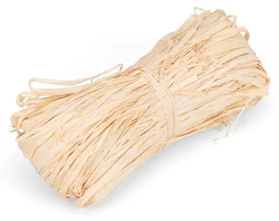 Produktbild von Raffiabast natur 50g ca. 120cm Raphia farinifera Bastelband Floristik Deko DIY