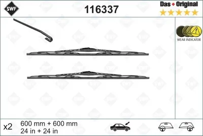 Produktbild von SWF Original Scheibenwischer Vorne für OPEL Meriva A (X03)