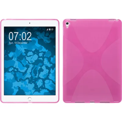 Produktbild von PhoneNatic Case kompatibel mit Apple iPad Pro 9.7 - pink Silikon Hülle X-Style + 2 Schutzfolien