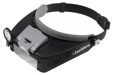 Productafbeelding van LED-loep met hoofdband, met een vergroting van 1,5 tot 8 keer