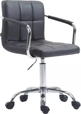 Produktbild von Ergonomische Bürostuhl für Erwachsene - Höhenverstellbar - Grau - Auf Rädern - Kunstleder