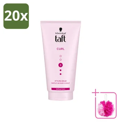 Imagen del producto de 20 unidades de Taft Styling Balm para rizos, para definir los rizos, 150 ml, pack económico