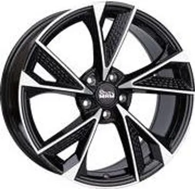 Produktbild von 20 Zoll Alufelge MAM WHEELS RS6 20"x8.50" 5x114.3 PCD ET35 72.6mm Felge Schwarz FRONT Poliert