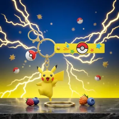 Produktbild von Pokémon Pikachu Schlüsselanhänger – Funism