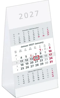 Produktbild von 3-Monats-Aufstellkalender 2027