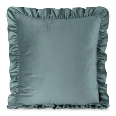 Produktbild von Dekorativer Kissenbezug Sofakissen BRENDA blau 60x60 cm blau Rüsche