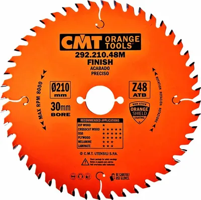 Obrázok produktu pre CMT | Pilový kotúč na drevo, priečny rez ø 210/30 mm Z48 WZ/ATB