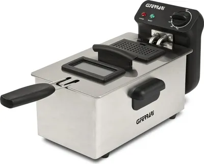 G3Ferrari G3 Ferrari Pastella, Fritteuse, 3 l, 130 °C, 190 °C, Einzelbild, Schwarz, Edelstahl