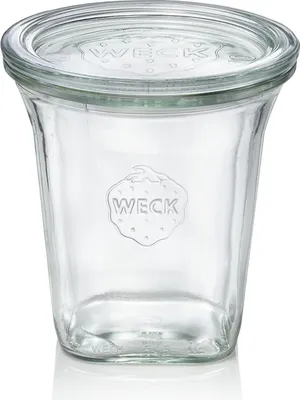 Produktbild von 6x Weck Glas Quadroglas mit Deckel Quadro 545 ml