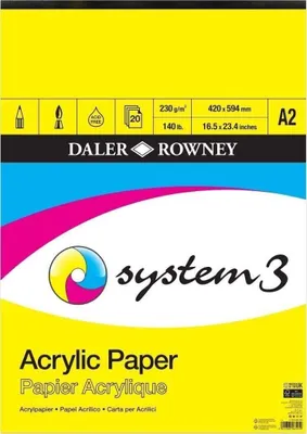Immagine prodotto di Daler Rowney System3 Acrylic System3 Skicář A2 230 g