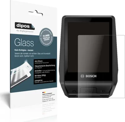Produktbild von 1x Schutzfolie für Bosch Nyon BUI350 (2021) matt - Anti-Shock 9H Folie dipos Glass Kunststoffglas