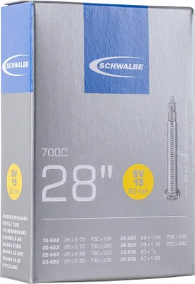 Image de Schwalbe 10427363V chambre à air vélo valve Presta 28" 22.22 - 25.4 mm