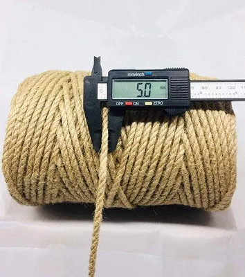 Image de Corde en jute résistante, 5 mm d'épaisseur, 50 m de long, pour la décoration de jardin