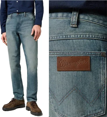 Produktbild von WRANGLER, Herren Jeanshosen, Straight fit, GREENSBORO, W33 L32, Blau, Jeans, baggyjeans, buggy