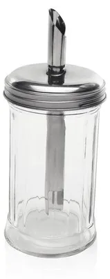 Produktbild von 36x Zuckerspender 17 cm Edelstahl Glas Zuckerstreuer