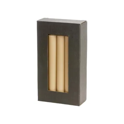 Immagine prodotto di Candele in cera rustiche, forma cilindrica – Ideali per dessert – Diametro 2,2 cm x altezza 19 cm – Confezione da 10 pezzi