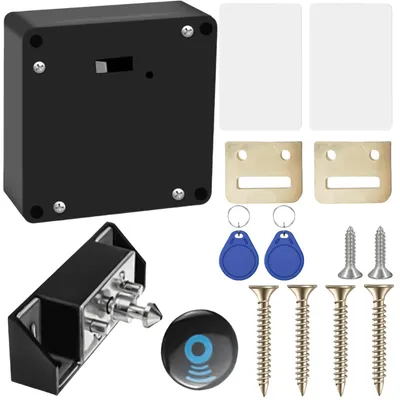Produktbild von Elektronisches Kastenschloss Schrankschloss RFID-Schloss - RFID-Karte - Metall - Ohne Bohren