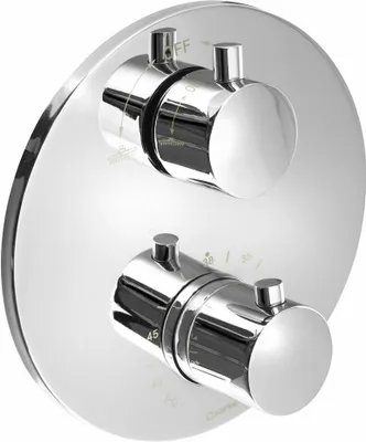 Produktbild von Thermostat-Unterputz Duscharmatur, inkl. Grundkörper, 2 Wege, Chrom