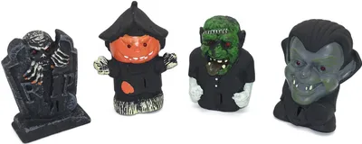 Produktbild von Halloween Figuren mit Sound (Grabstein, Kürbis, Monster und Vampir)