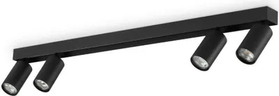 Produktbild von Ideal Lux PROFILO GU10 Deckenleuchte 4-fach Schwarz warmweiss 328195