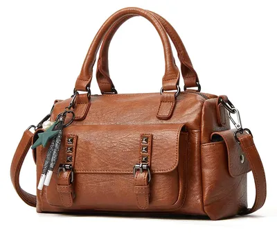Produktbild von Solidchoice – Retro-Handtasche für Damen aus wasserdichtem Kunstleder