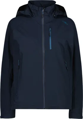 Obrázok produktu pre Dámska bunda CMP, zips, kapucňa, čierna, modrá, veľkosť 40
