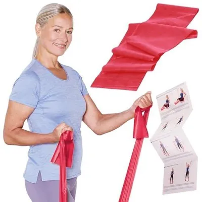 Zdjęcie produktu dla Taśma oporowa do ćwiczeń 2 5 m fitness trening siłowy elastyczna