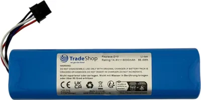 Produktbild von Trade-Shop Li-Ion Akku 14,4V / 6000mAh ersetzt Xiaomi BRR-2P4S-5200S, P2008-4S2P-MMBK / Ersatzteil für Saugroboter