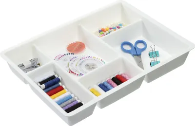 Produktbild von Navaris Schubladen Organizer aus Filz - 40,5 x 30,5 x 6 cm - Ordnungssystem Schublade - Schubladenorganizer für Büro Schreibtisch Make Up - Drawer