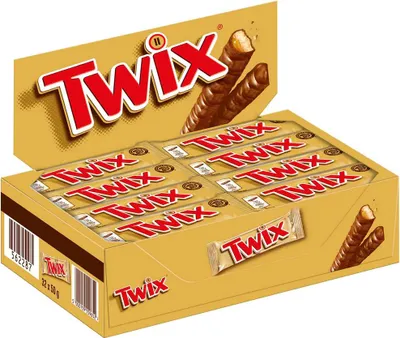 Produktbild von Twix Schokoriegel, Kiste mit 32x 50g