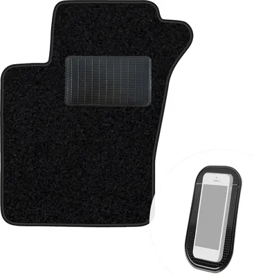 Produktbild von moto-MOLTICO Fahrer Fußmatte Auto Velours Fahrerseite Autoteppiche Schwarz Fahrermatte 1-teilig passend für Mercedes-Benz M-Klasse W163 1999-2005