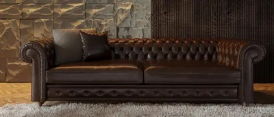 Zdjęcie produktu dla Klasyczna luksusowa sofa Chesterfield Stylowa designerska kanapa do salonu