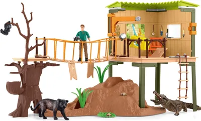Produktbild von Schleich® Wild Life 42507 Wild Life Abenteuerstation Spielfiguren-Set