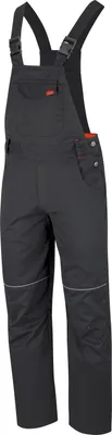 Produktbild von HERO by John Medoox EDMONTON BASIC WORKWEAR Herren Arbeits-Cargo-Latzhose Regular Fit 54 black