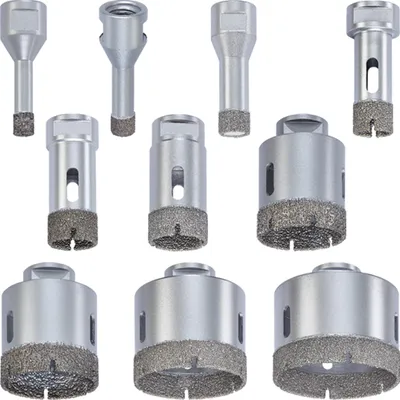 Produktbild von KWB Diamant-Lochsägen Set für Trockenschnitt, M14, Ø 10-68 mm