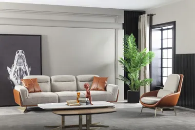Produktbild von Sofagarnitur 3+1 Sitzer Couch Möbel Set 3tlg. Sitzgarnitur Möbel Wohnzimmer