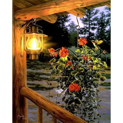 Obrázok produktu pre Maľba podľa čísel - Lampión 40 x 50 cm (s rámom)