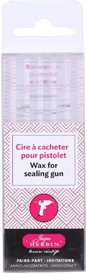 Imagen del producto de Cera de limpieza transparente para pistola de sellado, 30 barras, Jacques Herbin