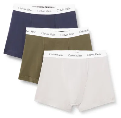 Produktbild von Calvin Klein Herren-Unterhose, 3 Stück, Grün (Blue Nights W White Wb/Ash of Ro),