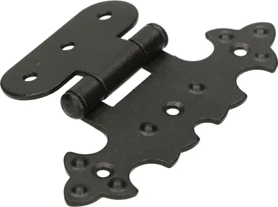 Produktbild von KOTARBAU® Dekoratives Scharnier für Schrank Asymmetrisch Retro-Scharnier Antik Schwarz