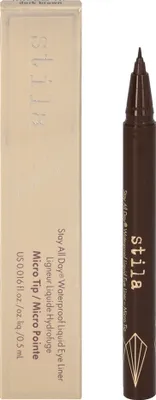 Zdjęcie produktu dla Ciemnobrązowy, wodoodporny eyeliner w płynie Stila Stay All Day Micro Tip