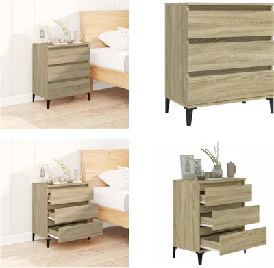 Obrázek produktu pro vidaXL Příborník Sonoma dub 60x35x70 cm materiál na bázi dřeva - Příborník - Příborníky - Skříňka - Úložná skříňka