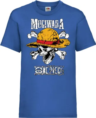 Produktbild von Kinder T-Shirt One Manga Piece Anime 06 Mugiwara, 7-8 Jahr - 128 / Blau
