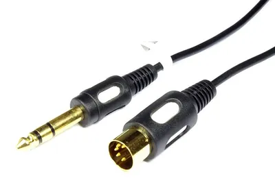 Produktbild von Vitalco DIK13 Kabel DIN 5-Pin auf 6,3mm Klinke 1,5m