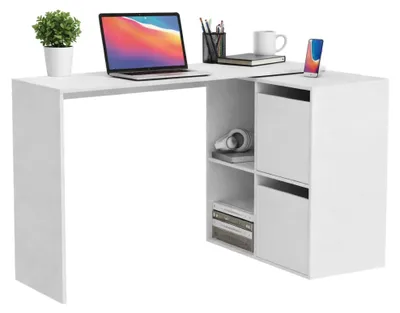 Produktbild von Schreibtisch - Weiß 49x152x74h cm