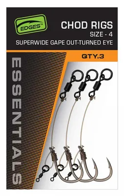 Produktbild von Fox Edges SWGO Chod Rigs - 3 Karpfenrigs, Größe:6