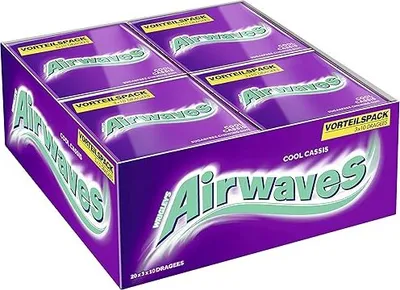 Produktbild von AIRWAVES Multipack Cool Cassis 20x(3x10 Dragees) (Schaukarton - 20 Packungen)