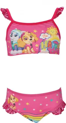 Produktbild von Paw Patrol Mädchen Bikini Fröhliche Schwimmkleidung mit Farbenfrohem Design 6 Jahre Pink