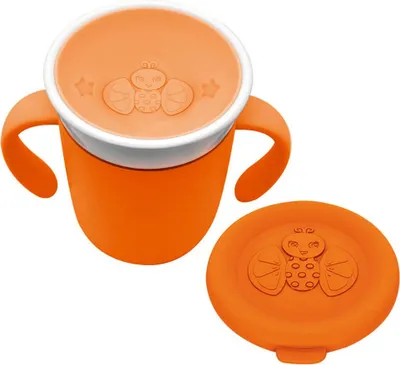 Produktbild von Frootimals Trinkbecher OrangieFly orange Silikon